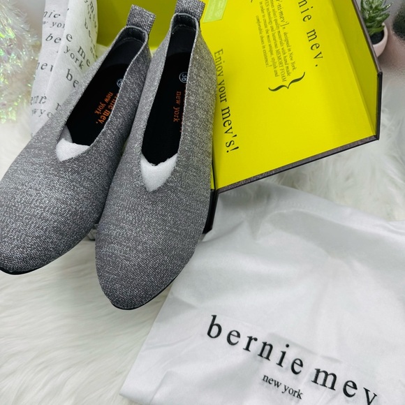 BERNIE MEV Safira Comfort Flats Grey/Silver 7.5 (38) - Picture 3 of 8